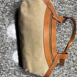 Kate Spade Beige and Cognac Shoulder Bag